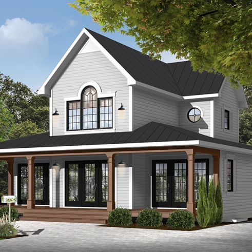 Élévation arrière - Quesnay