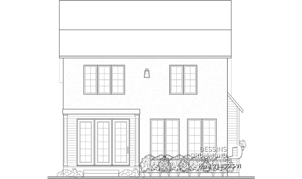 Élévation arrière - Hazel 2