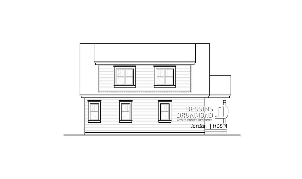 Élévation arrière - Jordan 