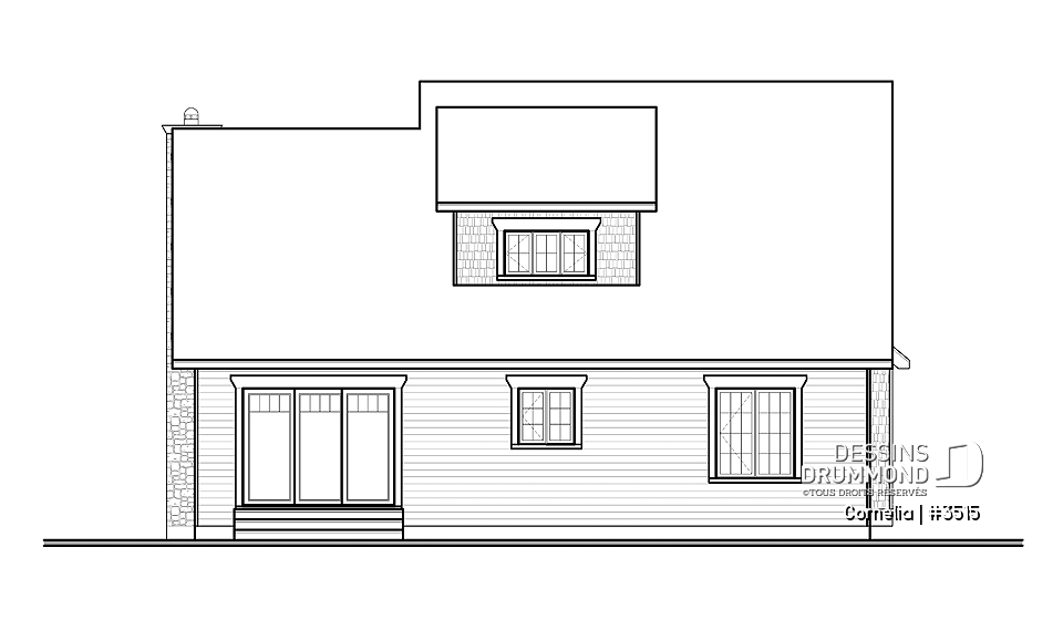 Élévation arrière - Cornelia