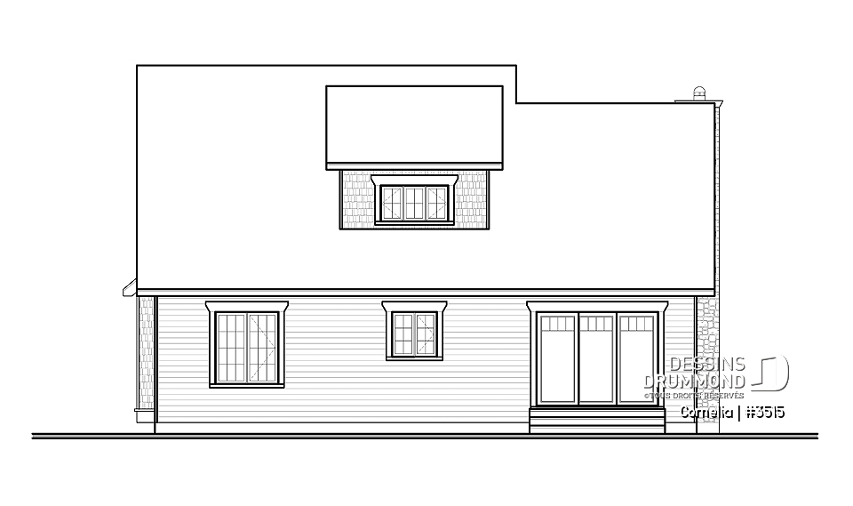 Élévation arrière - Cornelia