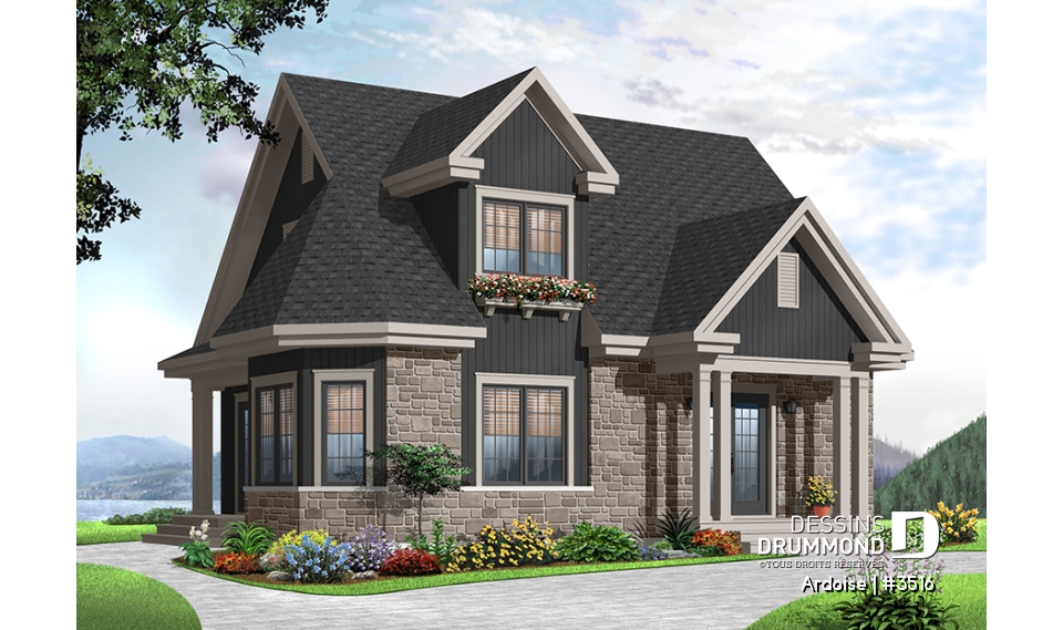 Version couleur no. 3 - Vue avant - Ardoise