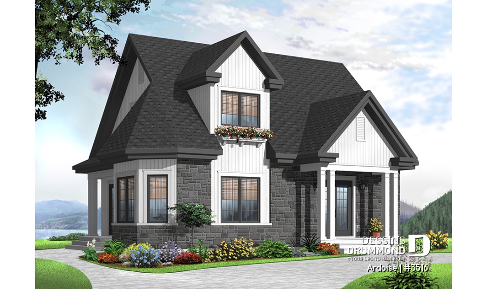 Version couleur no. 7 - Vue avant - Ardoise