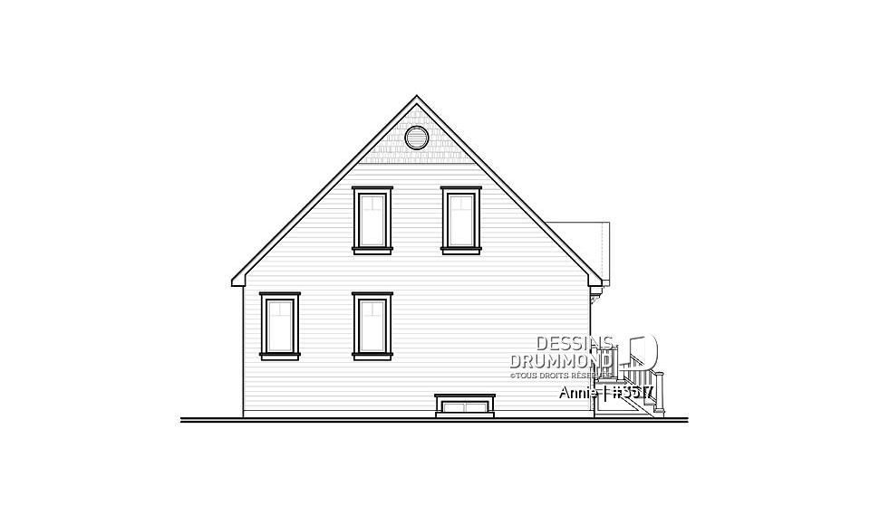 Élévation arrière - Annie