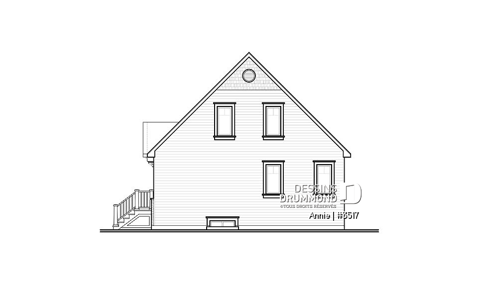 Élévation arrière - Annie