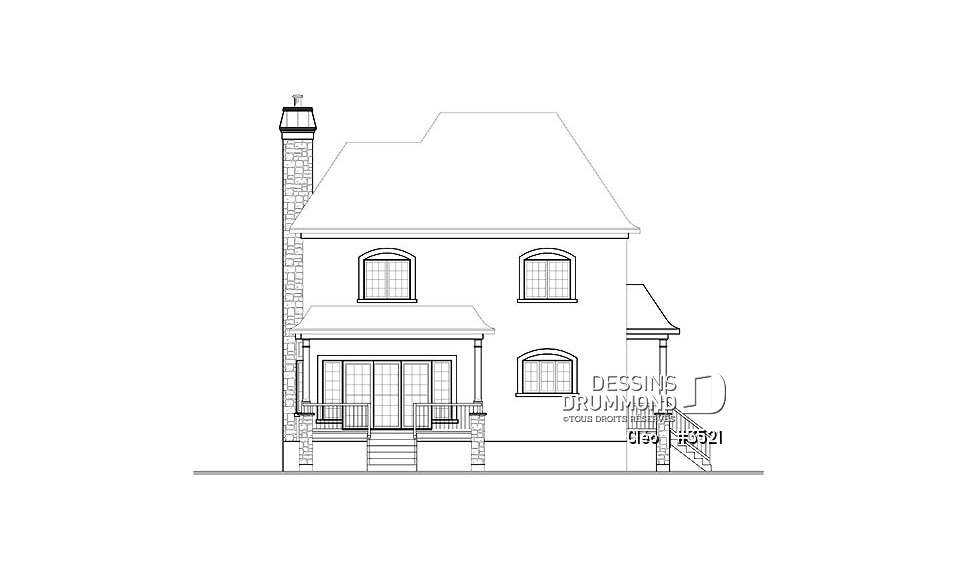 Élévation arrière - Cléo 