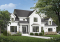 Version couleur no. 1 - Vue avant - Plan maison 4 chambres, 4.5 salles de bain, bureau, espace boni, bureau, grande buanderie, garage triple - Joachim