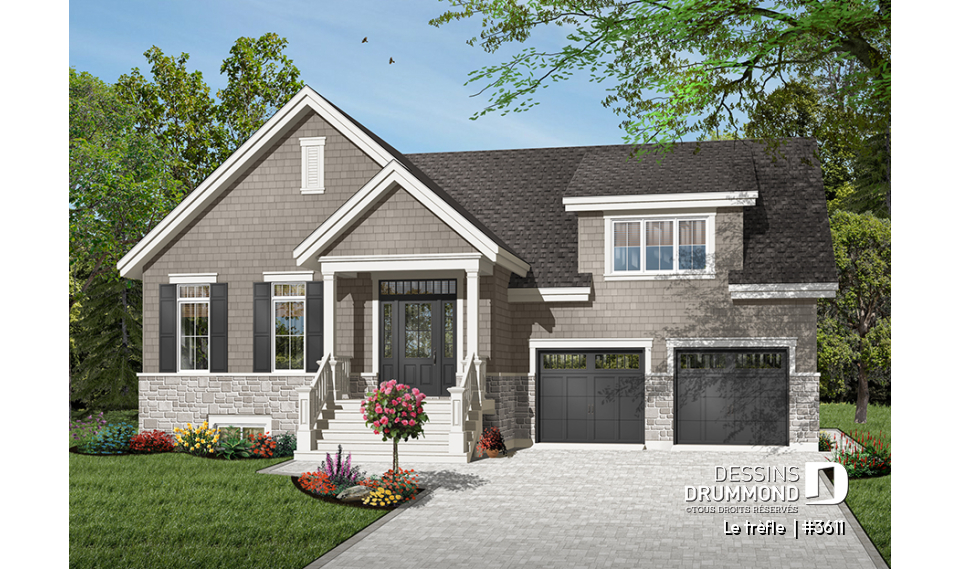 Version couleur no. 1 - Vue avant - Le trèfle 