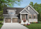 Vue avant - MODÈLE DE BASE - Plan de maison à étage, garage double, 3 chambres, plafond à 9 pieds, garage double, chambre parents au rdc - Le trèfle 