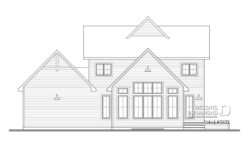 Vue arrière - MODÈLE DE BASE - Oaks
