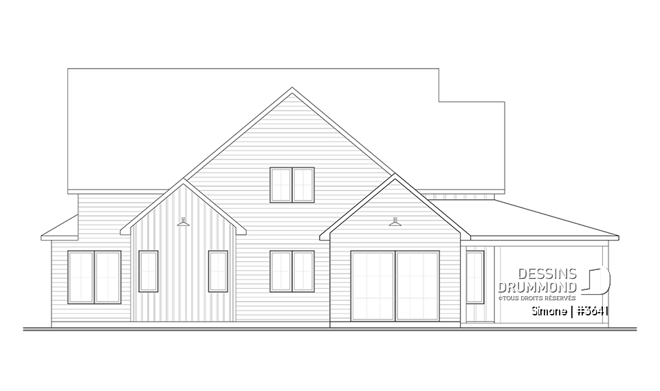 Élévation arrière - Simone