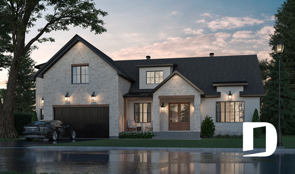 Vue avant - MODÈLE DE BASE -  - Gable House 2