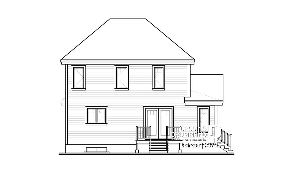 Élévation arrière - Spinosa