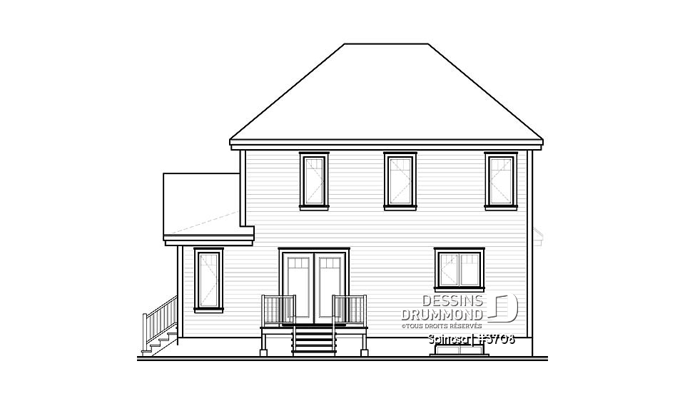 Élévation arrière - Spinosa