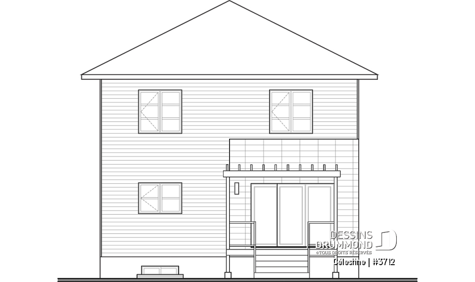 Élévation arrière - Célestine