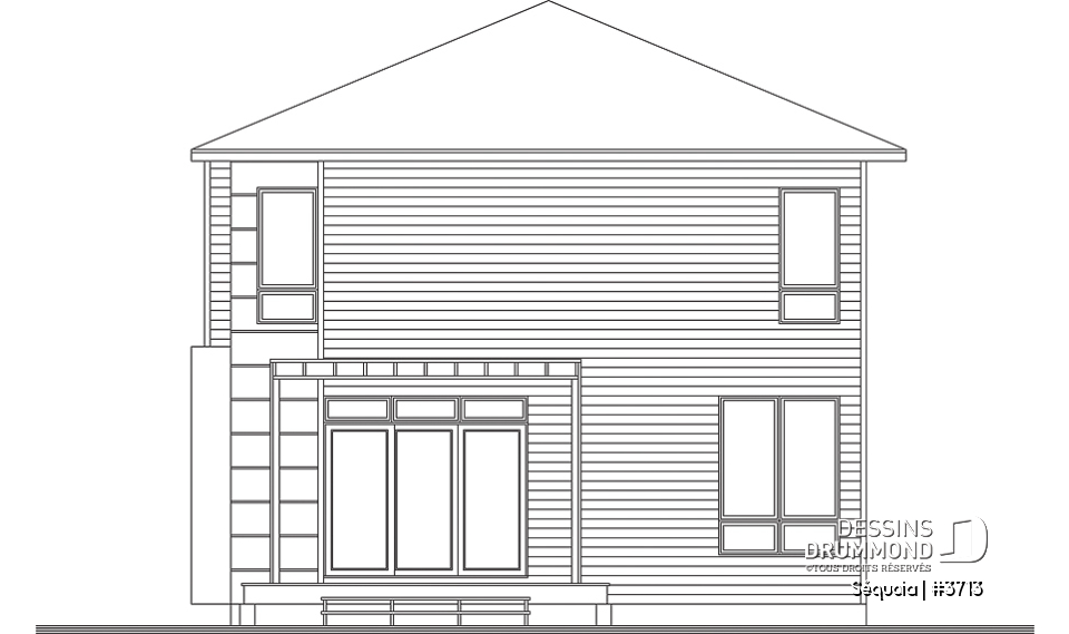 Élévation arrière - Séquoia