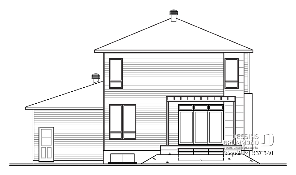Élévation arrière - Séquoia 2