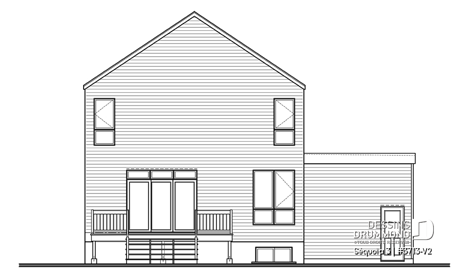 Élévation arrière - Séquoïa 3