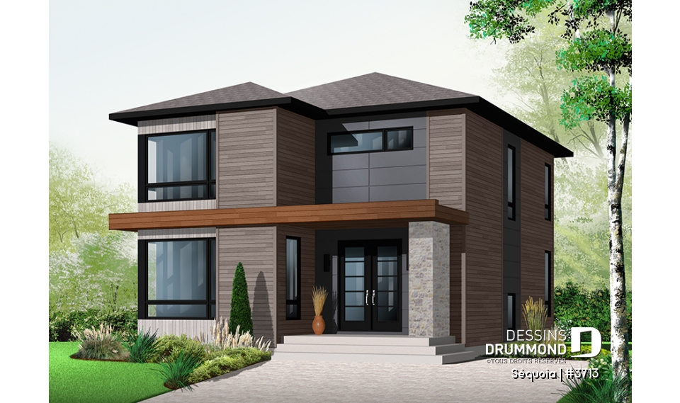 Version couleur no. 2 - Vue avant - Séquoia