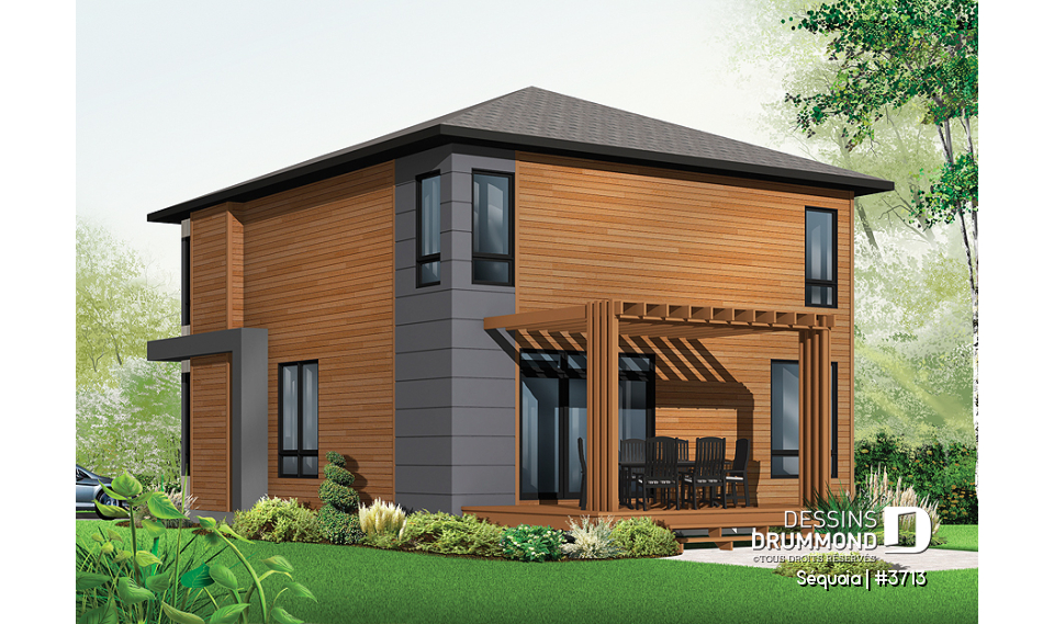 Vue arrière – Modèle ORIGINAL - Séquoia