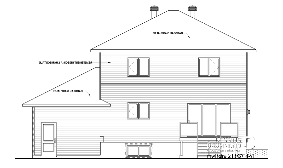 Élévation arrière - Altaire 2