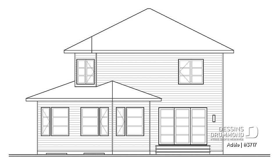 Élévation arrière - Adèle