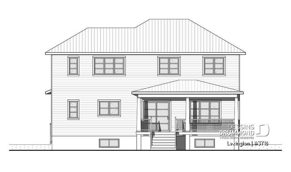 Élévation arrière - Lexington