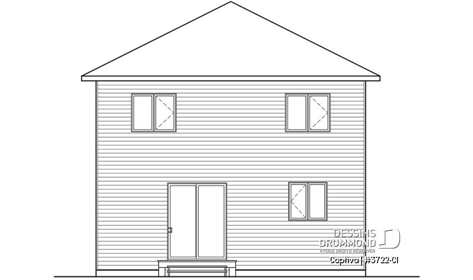 Élévation arrière - Captiva