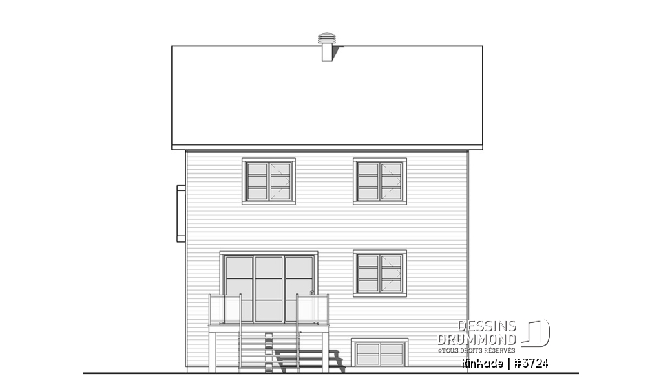 Élévation arrière - Kinkade