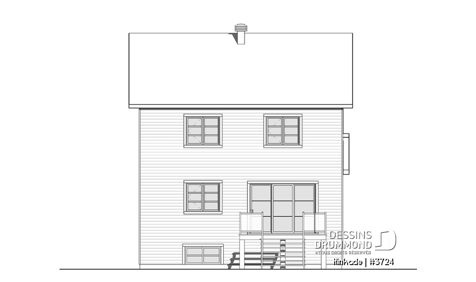 Élévation arrière - Kinkade