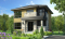 Vue avant - MODÈLE DE BASE - Plan à étage de style moderne, 3 chambres, walk-in, foyer, buanderie, îlot et garde-manger - Lévis