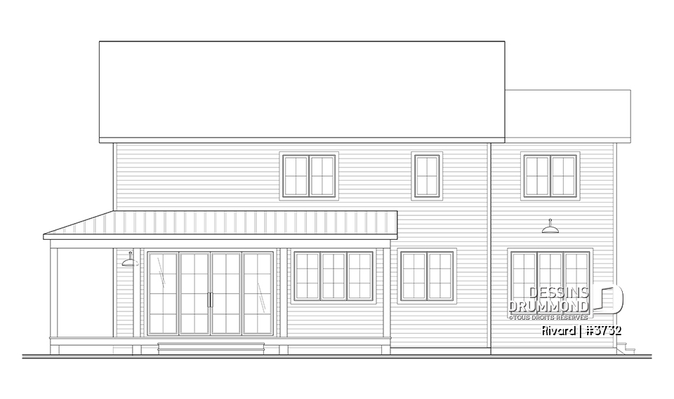 Vue arrière - MODÈLE DE BASE - Rivard