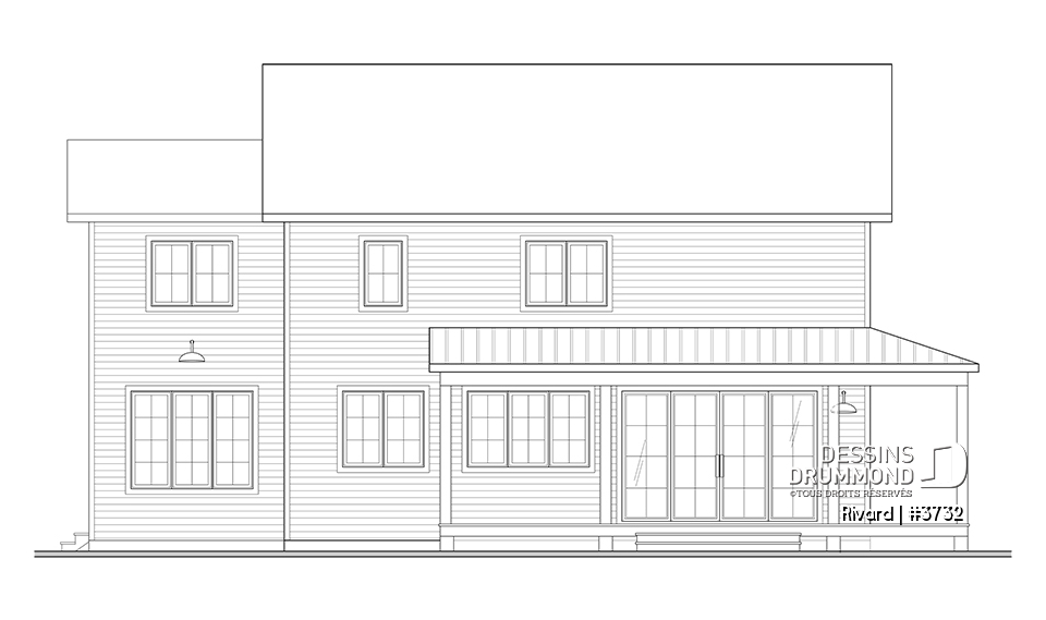 Vue arrière - MODÈLE DE BASE - Rivard