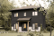 Vue avant - MODÈLE DE BASE - Maison moderne rustique 2 étages économique proposant 3 chambres, bureau, grand vestiaire et garde-manger - Pinecrest
