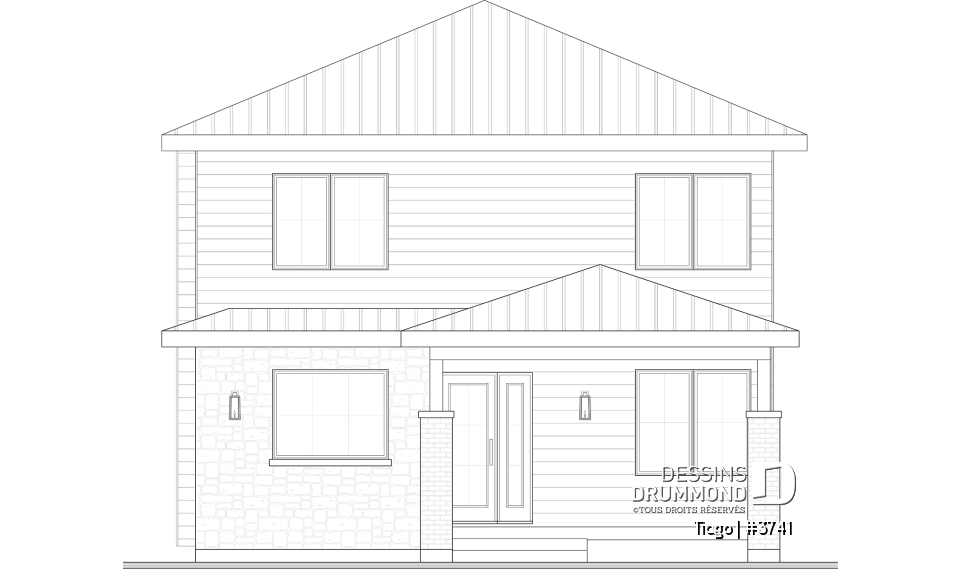 Élévation arrière - Tiago