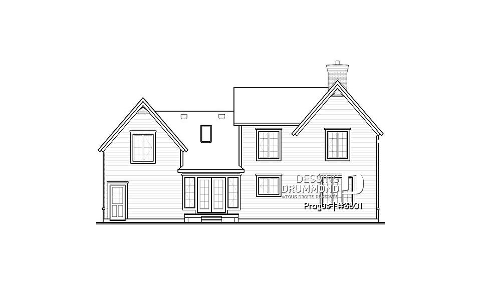 Élévation arrière - Prague