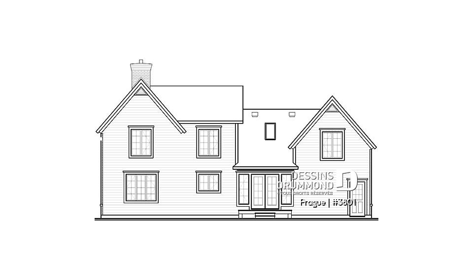 Élévation arrière - Prague