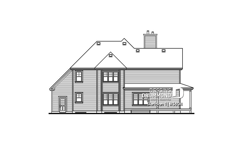 Élévation arrière - Meridian 1