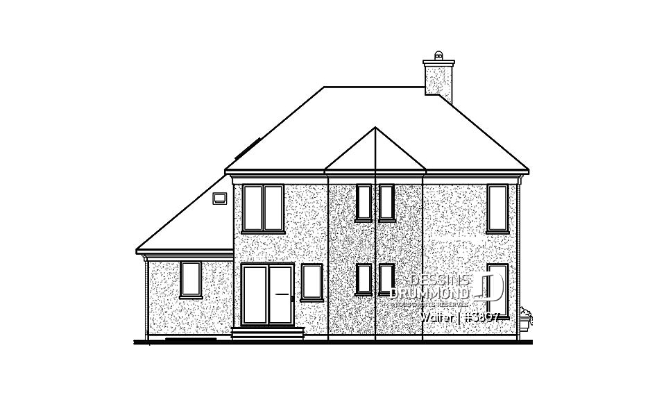 Élévation arrière - Walter