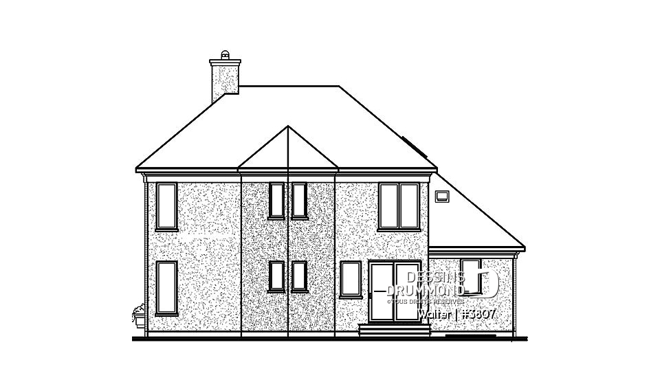 Élévation arrière - Walter