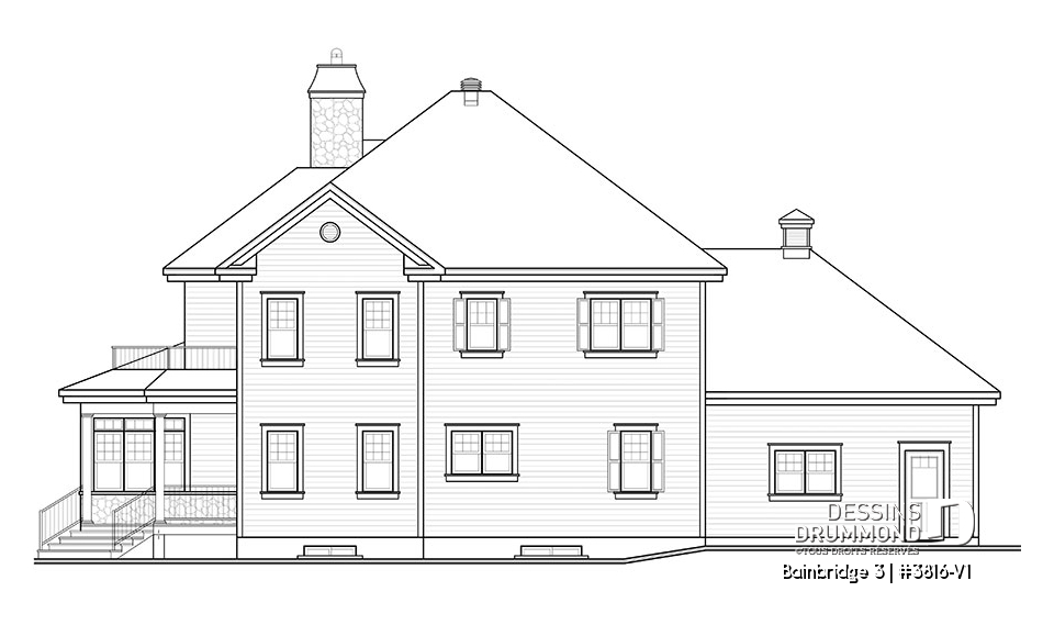 Élévation arrière - Bainbridge 3