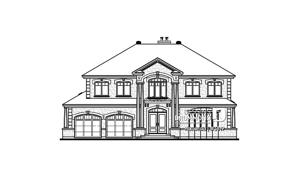 Élévation avant - Hacienda