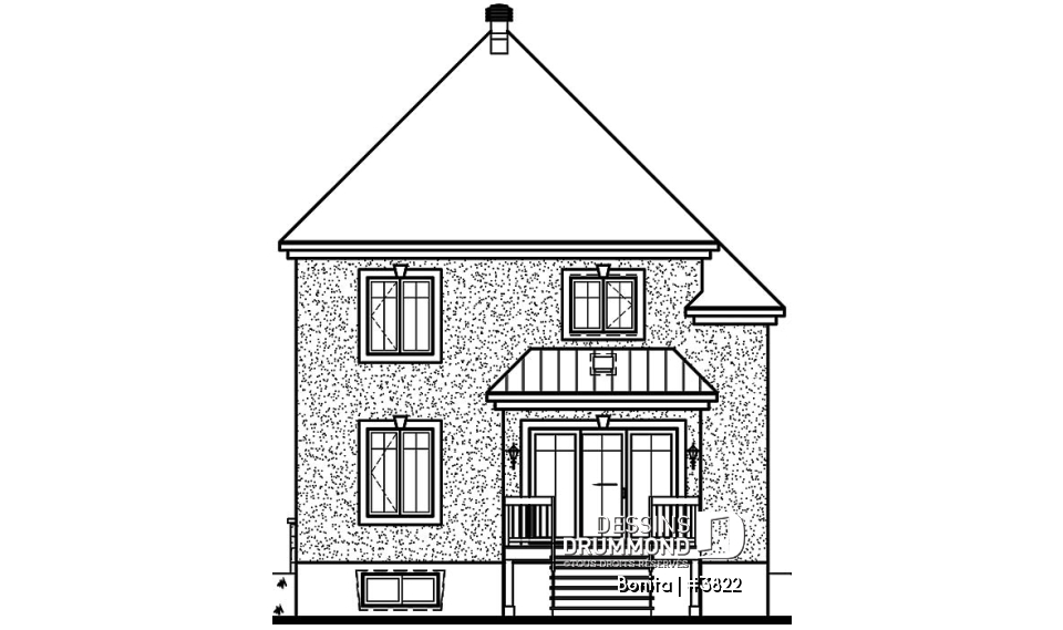 Élévation arrière - Bonita