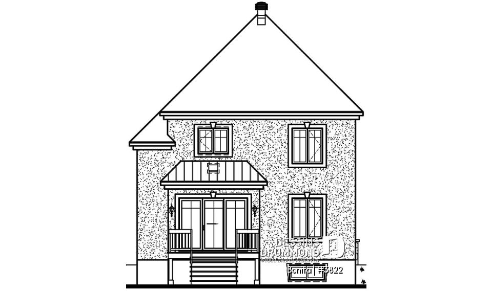 Élévation arrière - Bonita