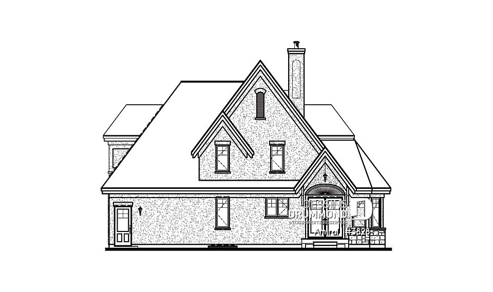 Élévation arrière - Amiral