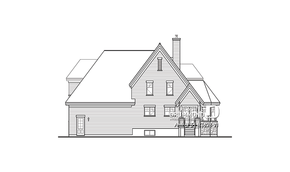 Élévation arrière - Amiral 3