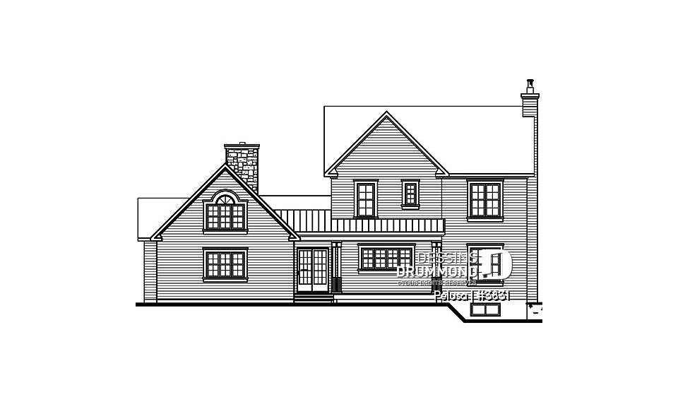 Élévation arrière - Pelusa