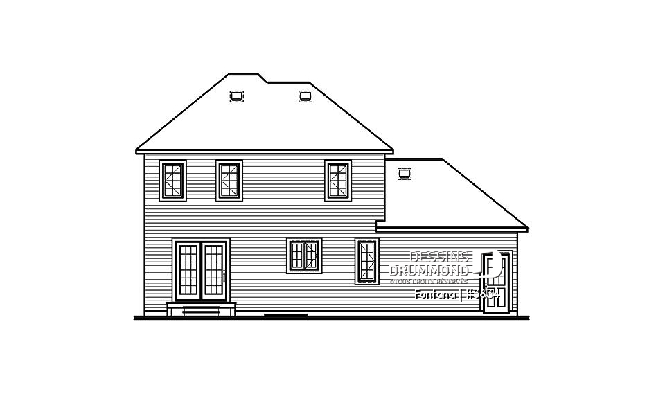 Élévation arrière - Fontana