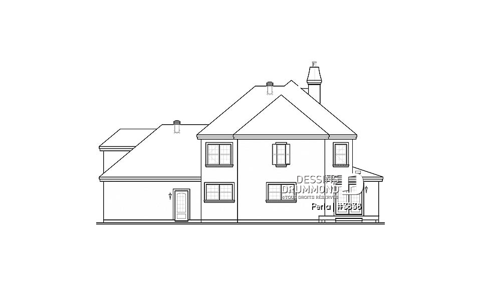 Élévation arrière - Perla