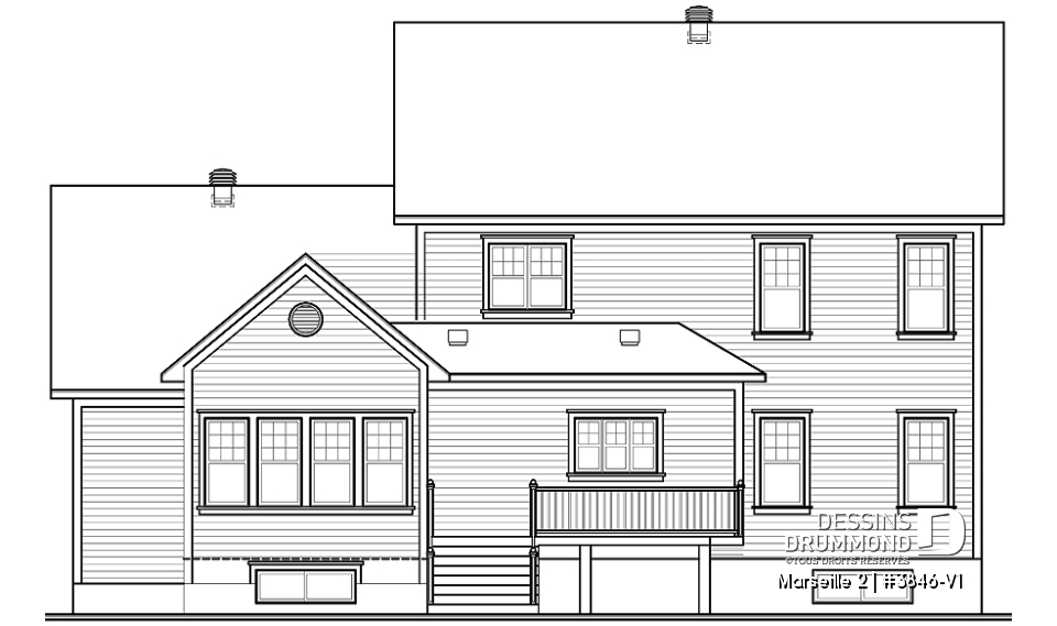Élévation arrière - Marseille 2